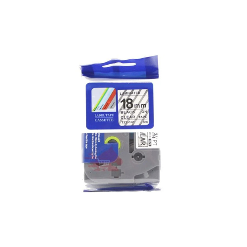 Brother TZ2-141 18mm x 8m Black on Clear Label Tape Brother TZ2-141 18mm x 8m Black on Clear Label Tape