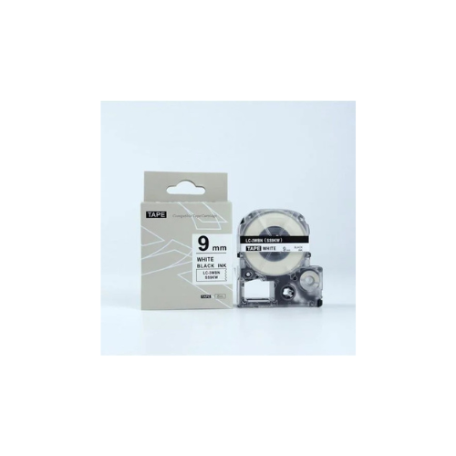 Epson SS9KW 9mm x 8m Black on White Tape Epson SS9KW 9mm x 8m Black on White Tape