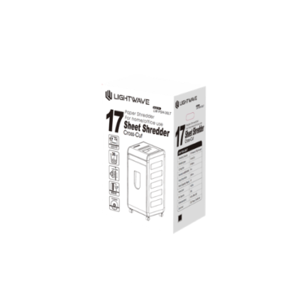 LIGHTWAVE 17 SHEETS PAPER SHREDDER, 30 LTR