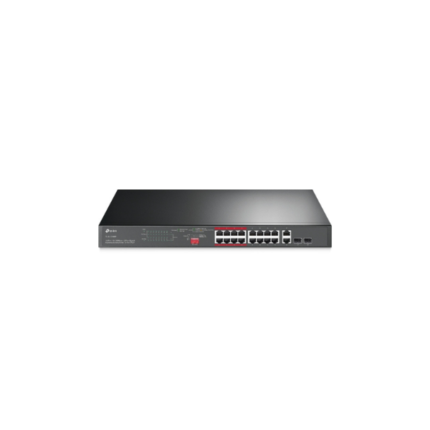 TP-Link TL-SL1218MP 16-Port 10/100 Mbps + 2-Port Gigabit Rackmount Switch